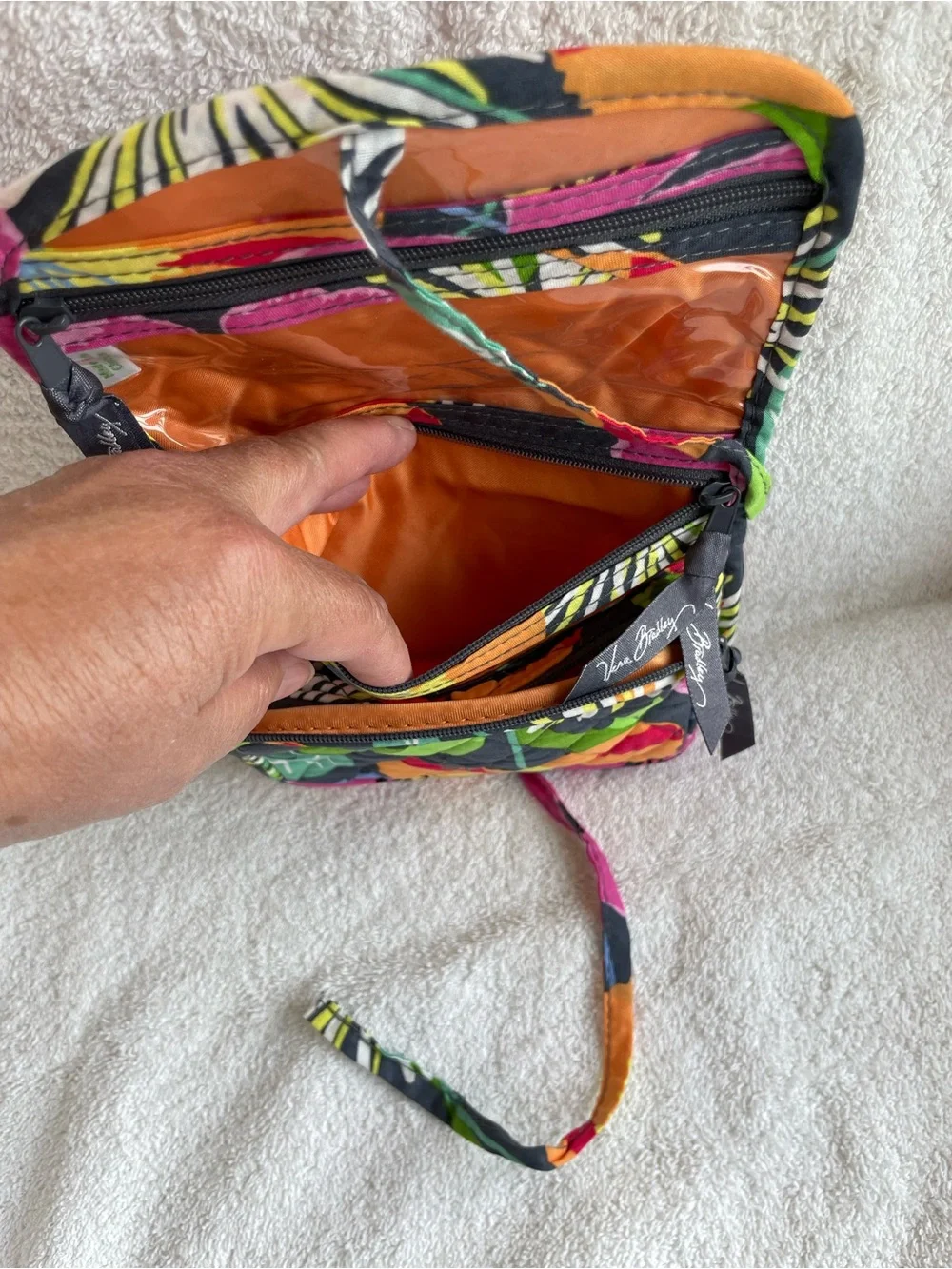 Vera Bradley Travel Jewelry/ Makeup Case Holder Organizer Jazzy Bloom
